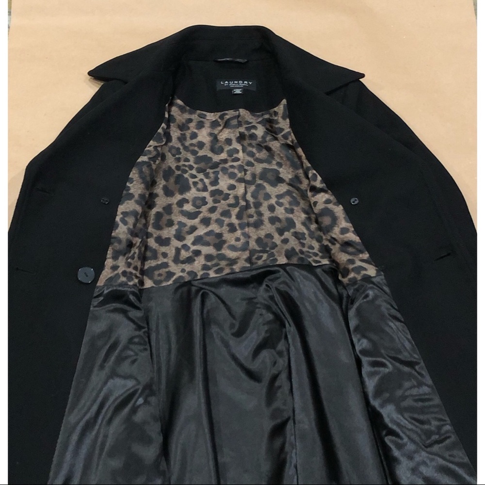 Laundry Shelli Segal Fit & Flare Wool Blend Black - Picture 8 of 8